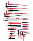 16-piece kit with multiple test lead tip configuration