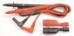  Test leads with threaded tips and screw on Alligator clips