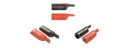  Push-on Alligator Clips