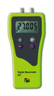 Dual Differential Input Manometer with ±120 inH2O range and 0.001 in H2O resolution. Seven units of pressure: inH2O, mbar, KPa, PSI, mmH2O, mmHg, inHg, Auto power off, Backlight display, Zero function, Trim mode to stabilize readings.
