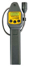 Easily operated with new “patent pending” electronic tick control, leaks are pinpointed using the audio and visual indicators. Two line backlit LCD displays gas leaks in ppm and %LEL simultaneously.