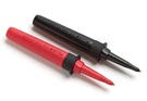 SureGrip Fused Test Probes with built-in replaceable fuses for additional measurement protection. If the probe fuse does blow, these fused test probes will still allow the meter to indicate live voltage, helping to prevent a possible misreading of no voltage present. These modular probes mount onto any standard modular test leads, for instance the Fluke TL221, TL222, or TL224. Rated to CAT III 1000V, these probes have removable tip guards for reduced probe tip exposure.