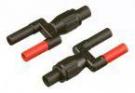 Dual Banana Plug (male) to Female  Adapter
