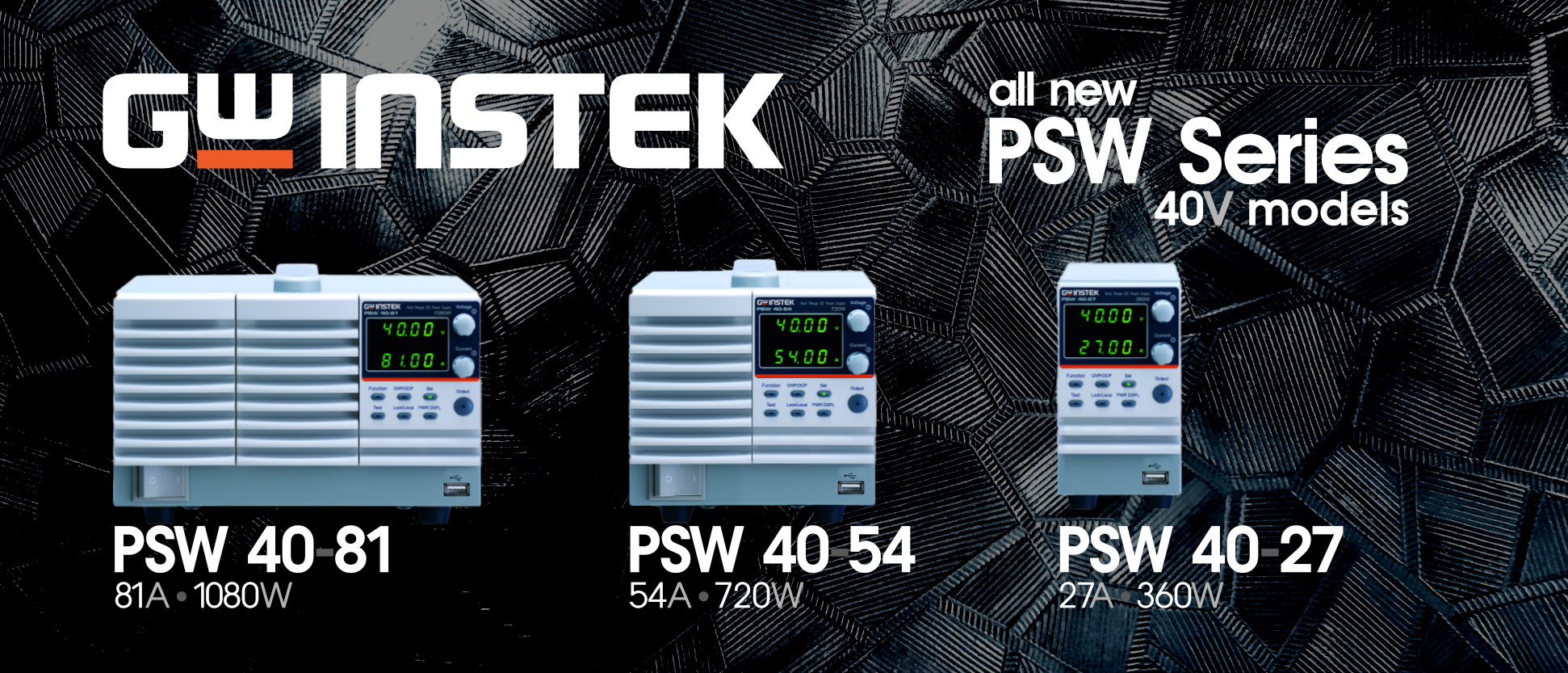 GW Instek new PSW Series 40V Model